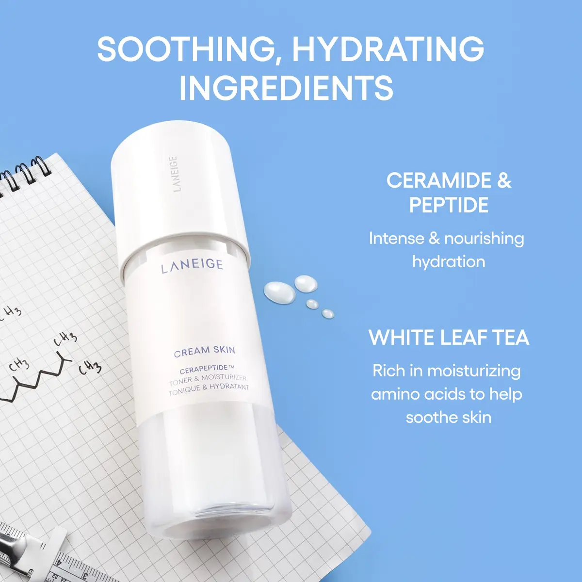 LANEIGE Cream Skin Face Hydrating Milky Toner | Korean Moisturizer & Toner for All Skin Types - view 5