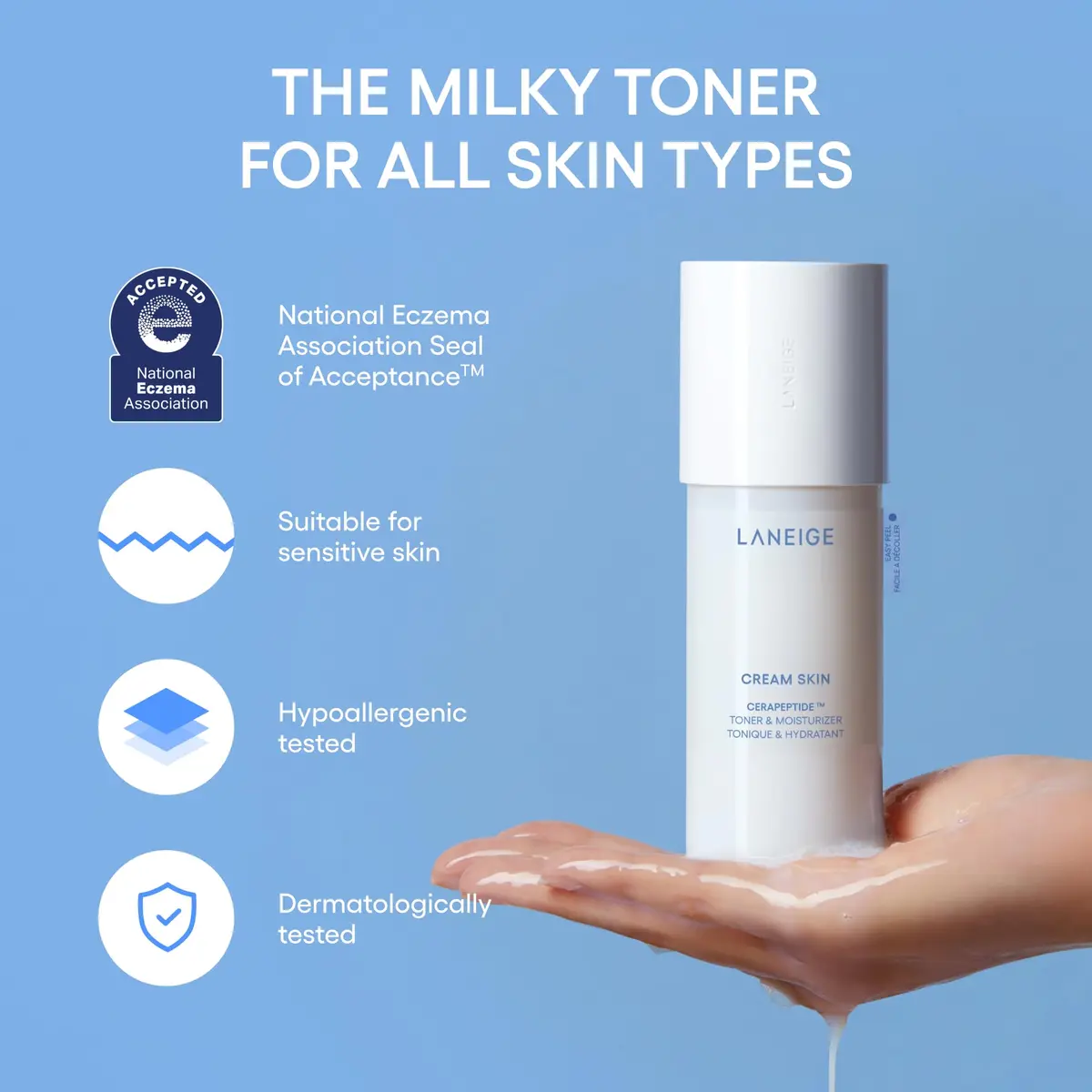 LANEIGE Cream Skin Face Hydrating Milky Toner | Korean Moisturizer & Toner for All Skin Types - view 8
