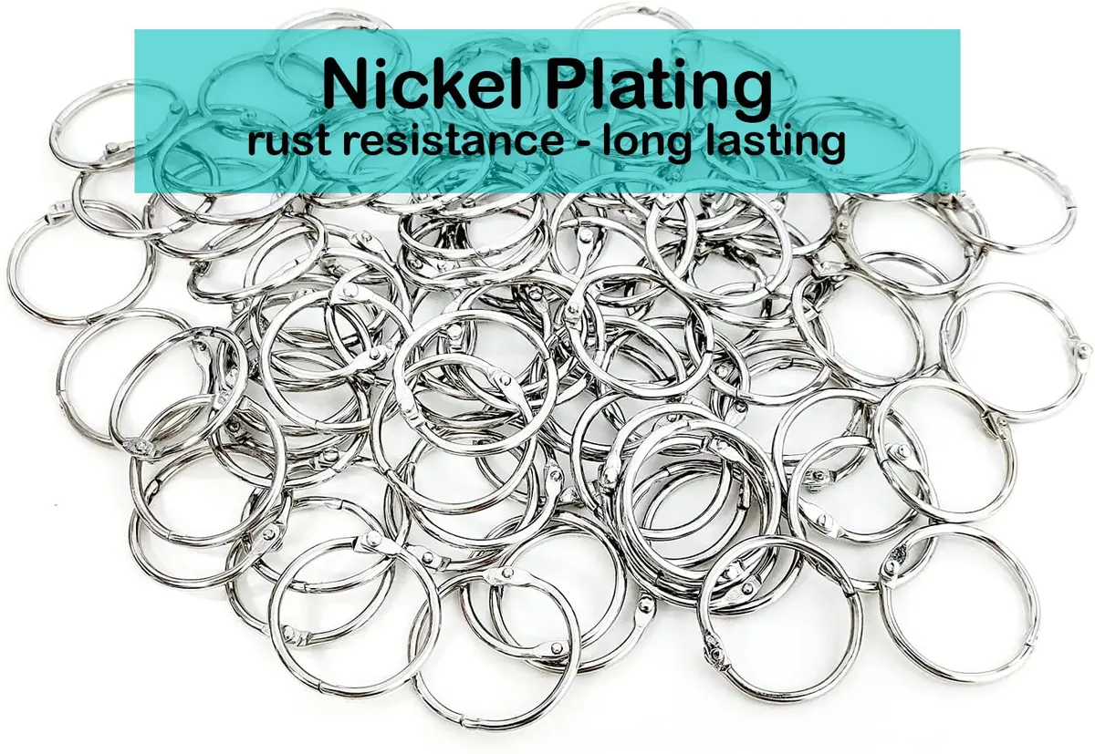 EXTRIC Binder Rings 3 Inch Metal Book Rings 10 PK | Heavy Duty, Rust-Resistant for Office & School - view 3
