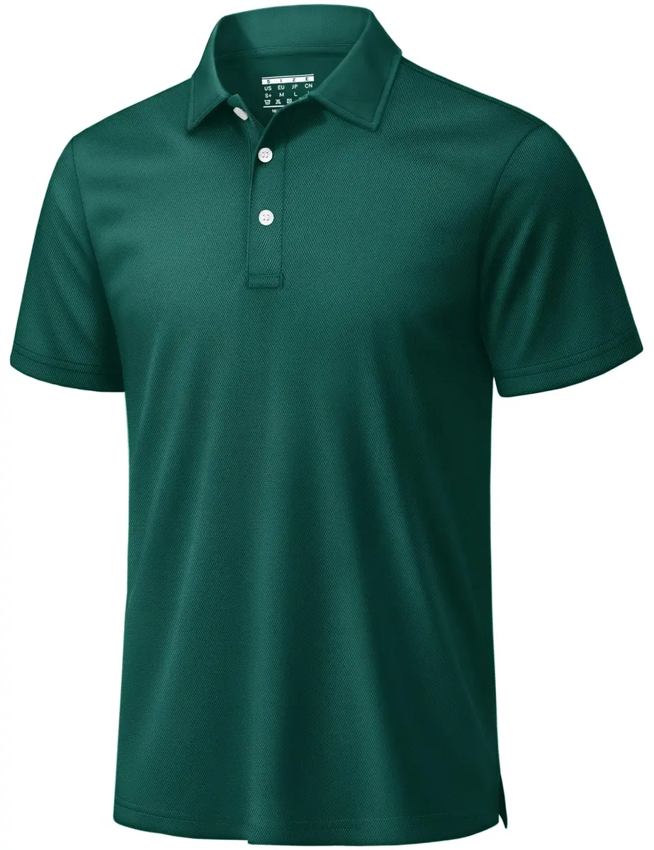 TACVASEN Mens Polo Shirt Short Sleeve Dry Fit Golf Collar Shirt | Lightweight, Breathable & Quick-Dry - main product image