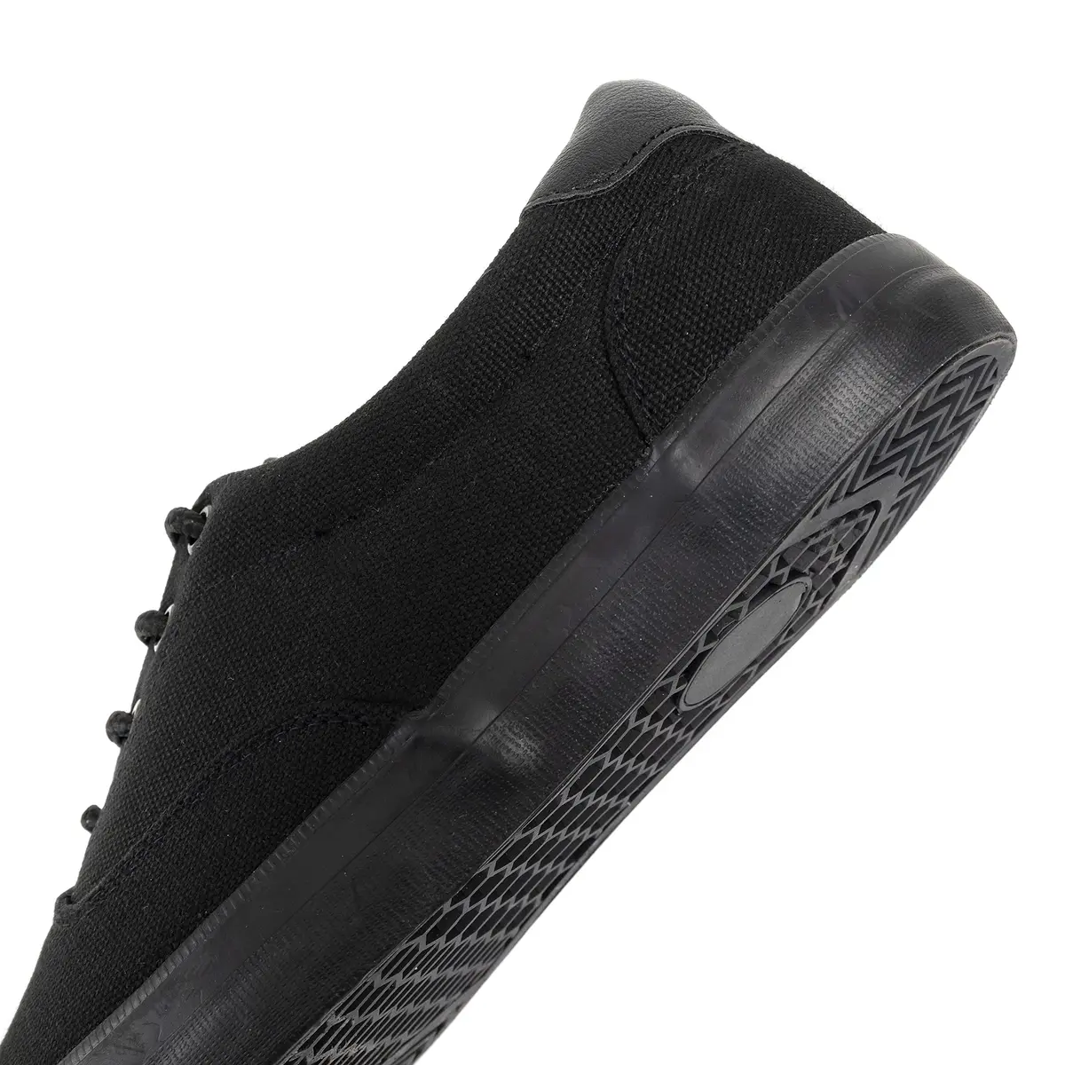 TOBER Men's Black Classic Low Top Canvas Fashion Sneakers 25.99cm (10.23in) | Anti-Slip Sole - view 4