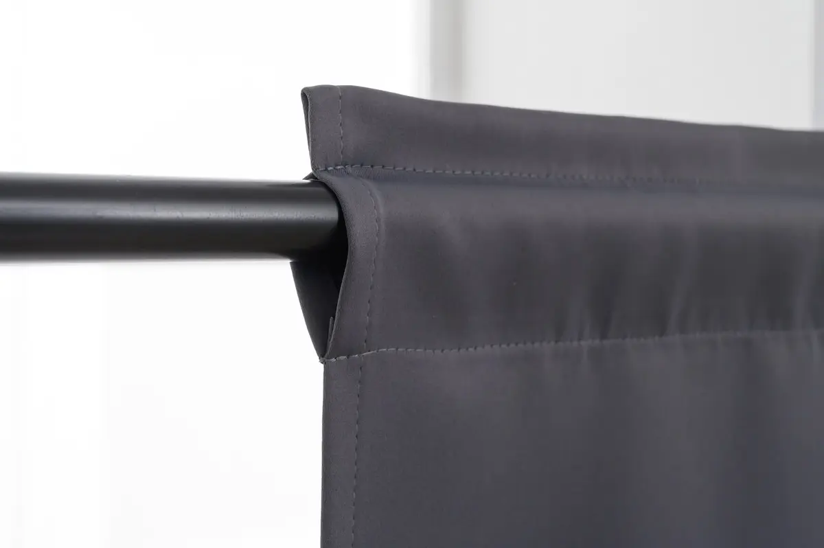 Pickluc 30"W x 24"L Grommet Tier Curtain Dark Grey | Blackout & Heat Insulation (70-120 chars) - view 3
