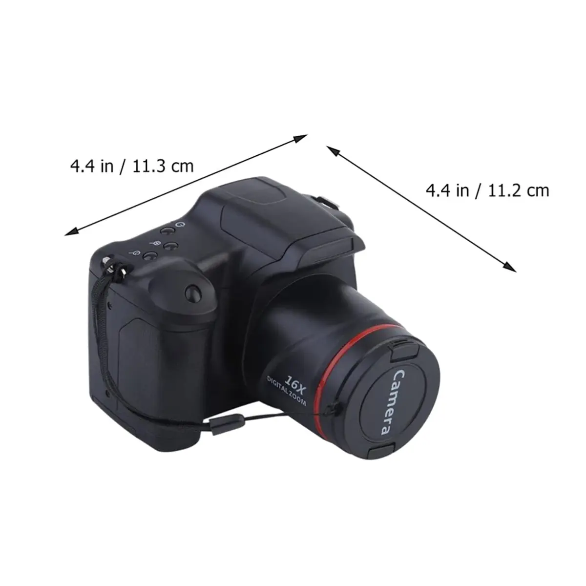 SOLUSTRE Portable 4K Digital Camera with 16x Zoom & 3-inch LCD Screen | Black - view 7