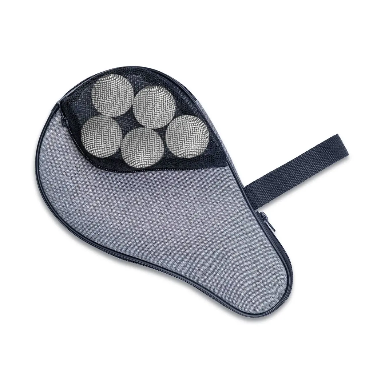 VISEMAN Waterproof Table Tennis Racket Cover, Impact Buffer, Holds 2 Paddles & 5 Balls - main product image