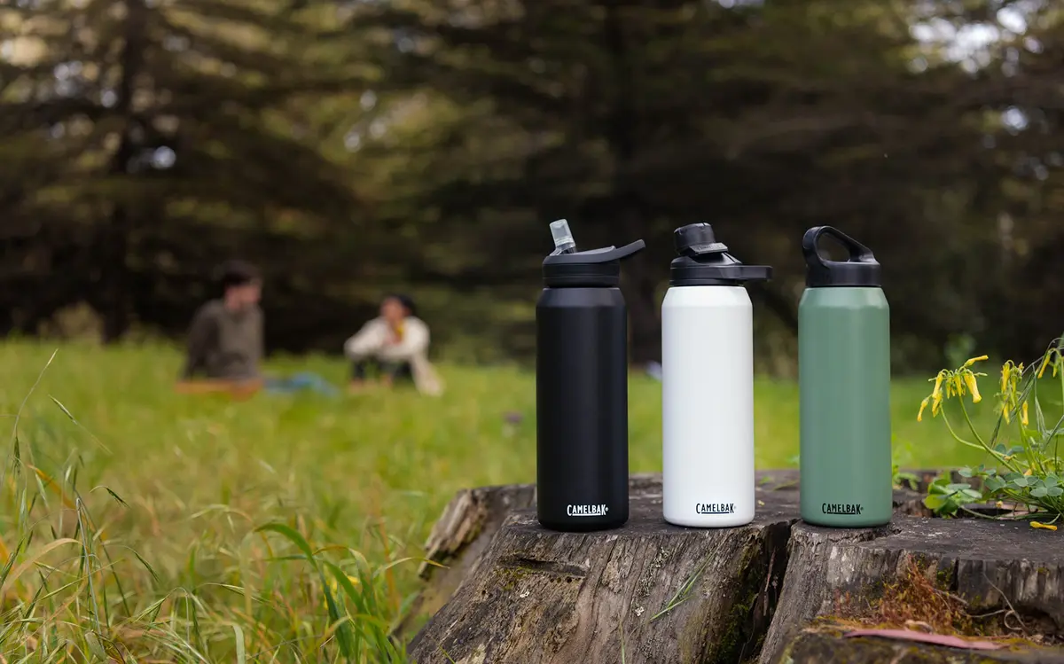 CamelBak Carry Cap Bottle - Vacuum Insulated Stainless Steel - Easy Carry, 25oz, Moss - view 6