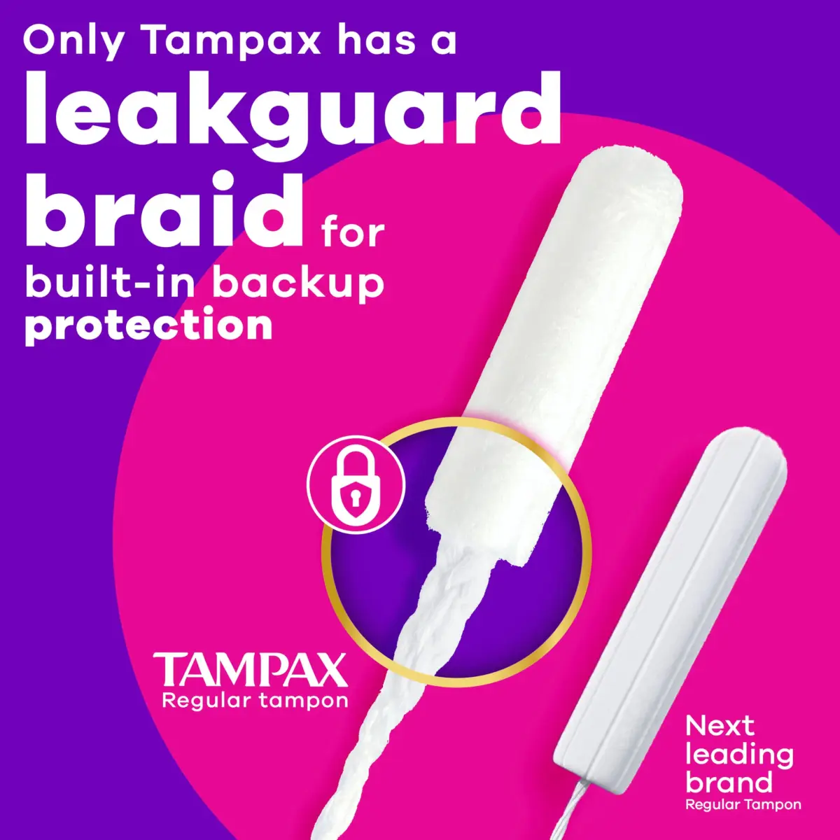 Tampax Radiant Tampons for Women, Super Absorbency, Unscented, 42 Count | #1 U.S. Gynecologist Recommended Tampon Brand - view 4