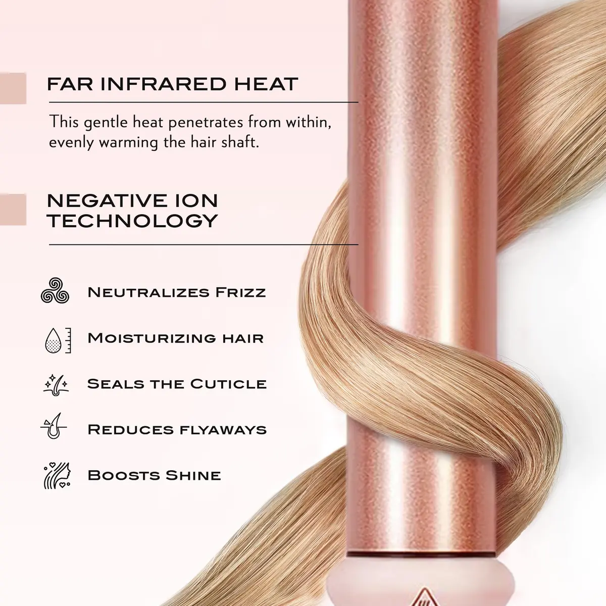 NuMe Classic Ceramic Curling Wand 3.18 cm (1.25 Inch) | Creates Beachy Waves & Loose Curls - view 3