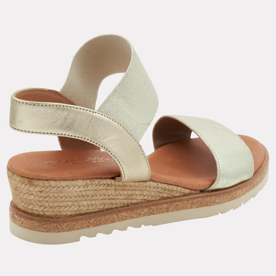 André Assous Neveah Wedge, Platino, Size 6 | Elegant European Craftsmanship - view 7