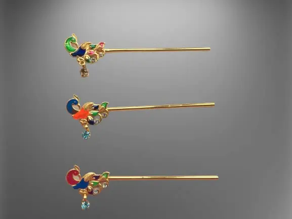 Garden Of Arts Handmade Peacock Bansuri Flute Figurine Set | Divine Decor for Laddu Gopal & Kanha Ji - view 6