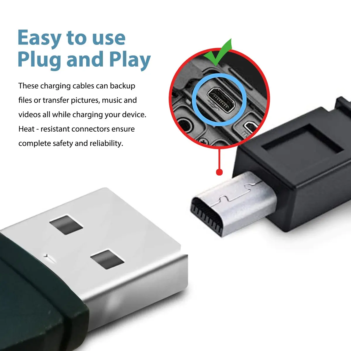 ycwwzzh USB-C Camera Cable 1m (3.3ft) | Nikon UC-E6/E16/E17/E23 Data Transfer & Charging - view 4