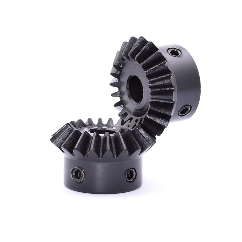 PGFUN 2 Pcs 1M 20 Teeth 8mm Shaft Hole Bevel Gear Set | 1:1 Ratio, 90 Degree Steering - view 4