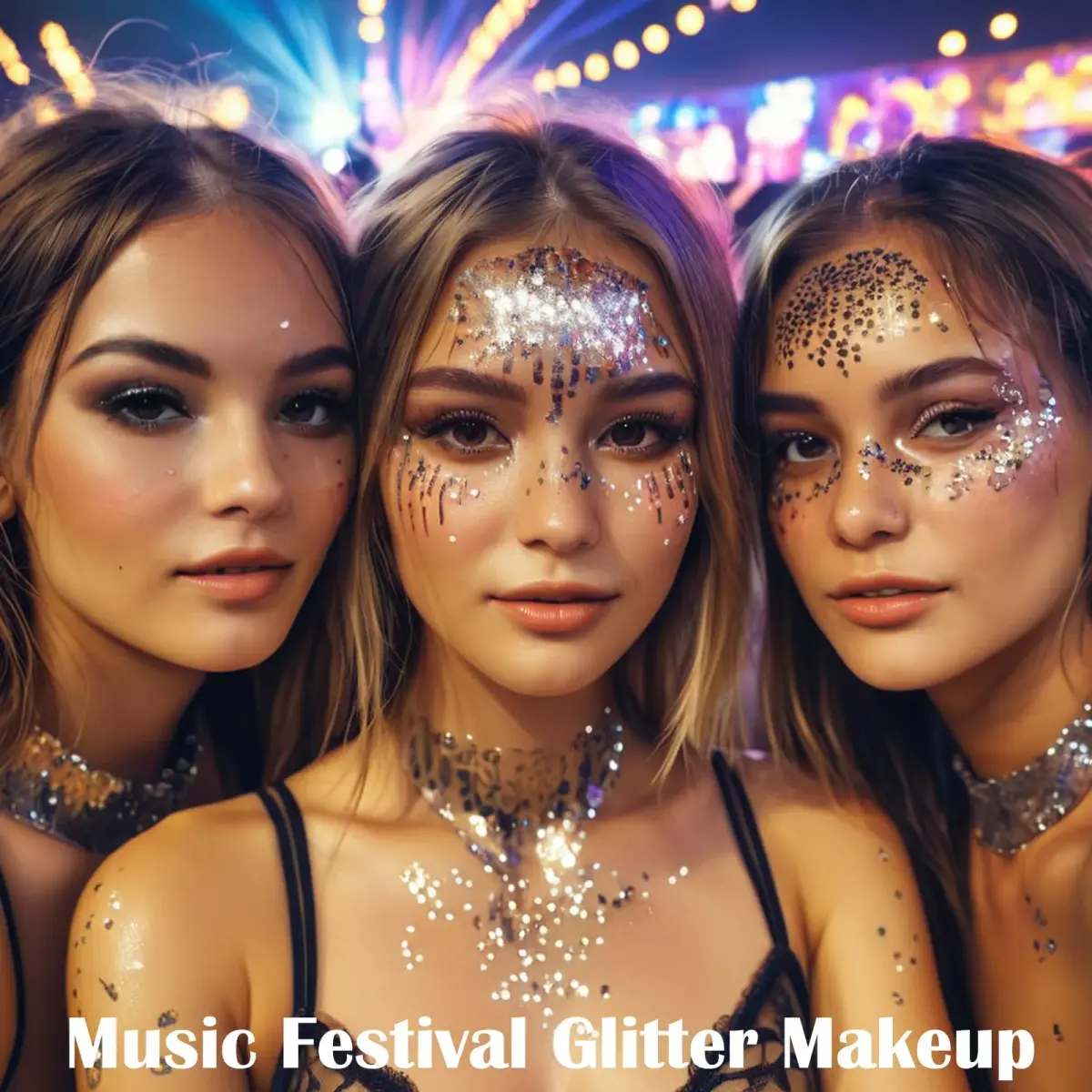 MEICOLY Silver Chunky Body Glitter Gel 50ml (1.69 Fl Oz) | Holographic Face & Body Sparkle for Festivals - view 2