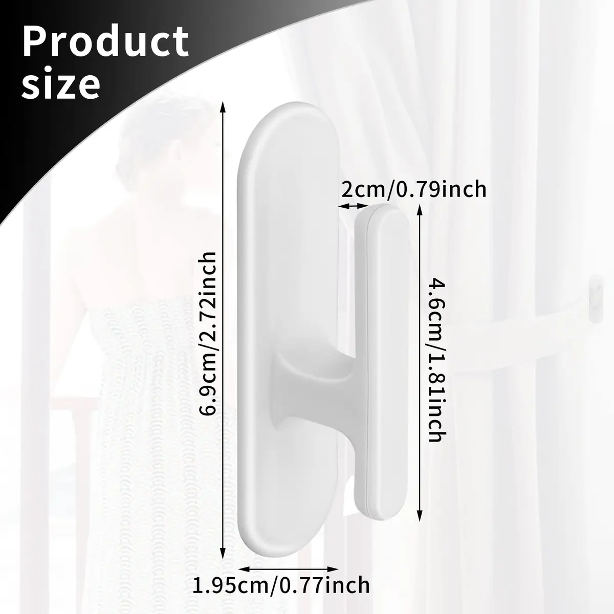 Grevosea White Window_Shade | Baby-Proofing Cord Holders for Home & Office - view 2