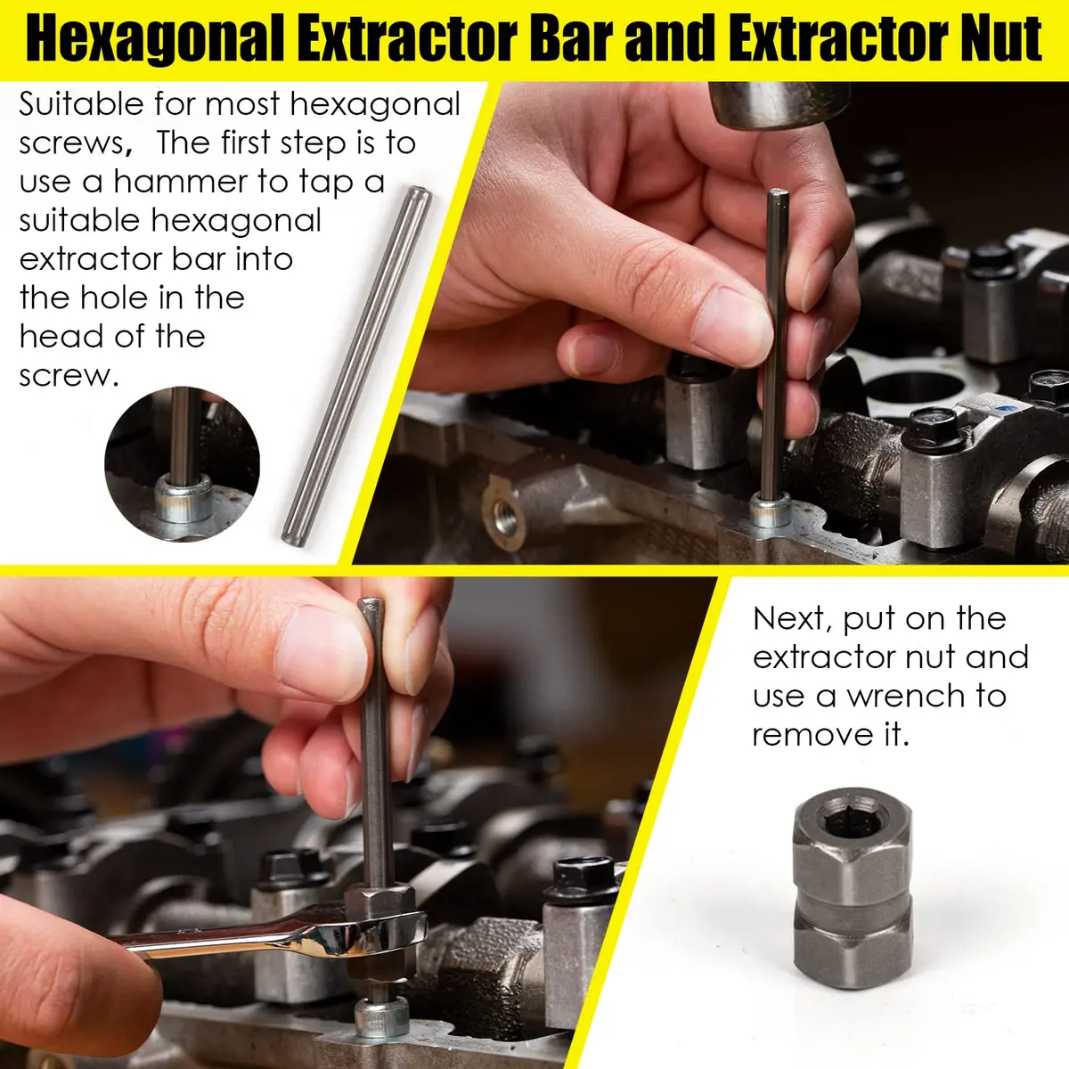 Topec 55-Piece Screw Extractor Set & Broken Bolt Extractors | Industrial Grade Tools for Damaged Fasteners - view 9