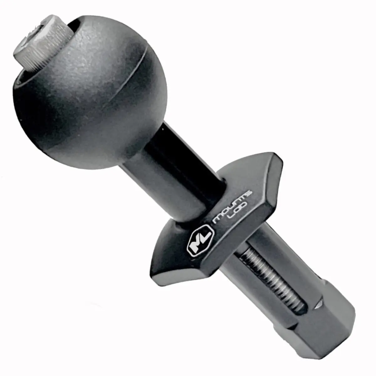 Mounts Lab Ninja Motorcycle Fork Stem Mount with 1-inch Ball for Kawasaki Ninja 12mm Hole | CNC Aluminum & TPU Rubber - main product image