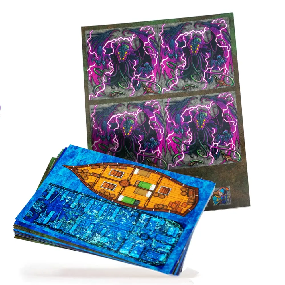 DUNGEON CRAFT: Brine Break Pack 2D Terrain Set for TTRPG | Island Exploration & Fantasy Adventure - main product image