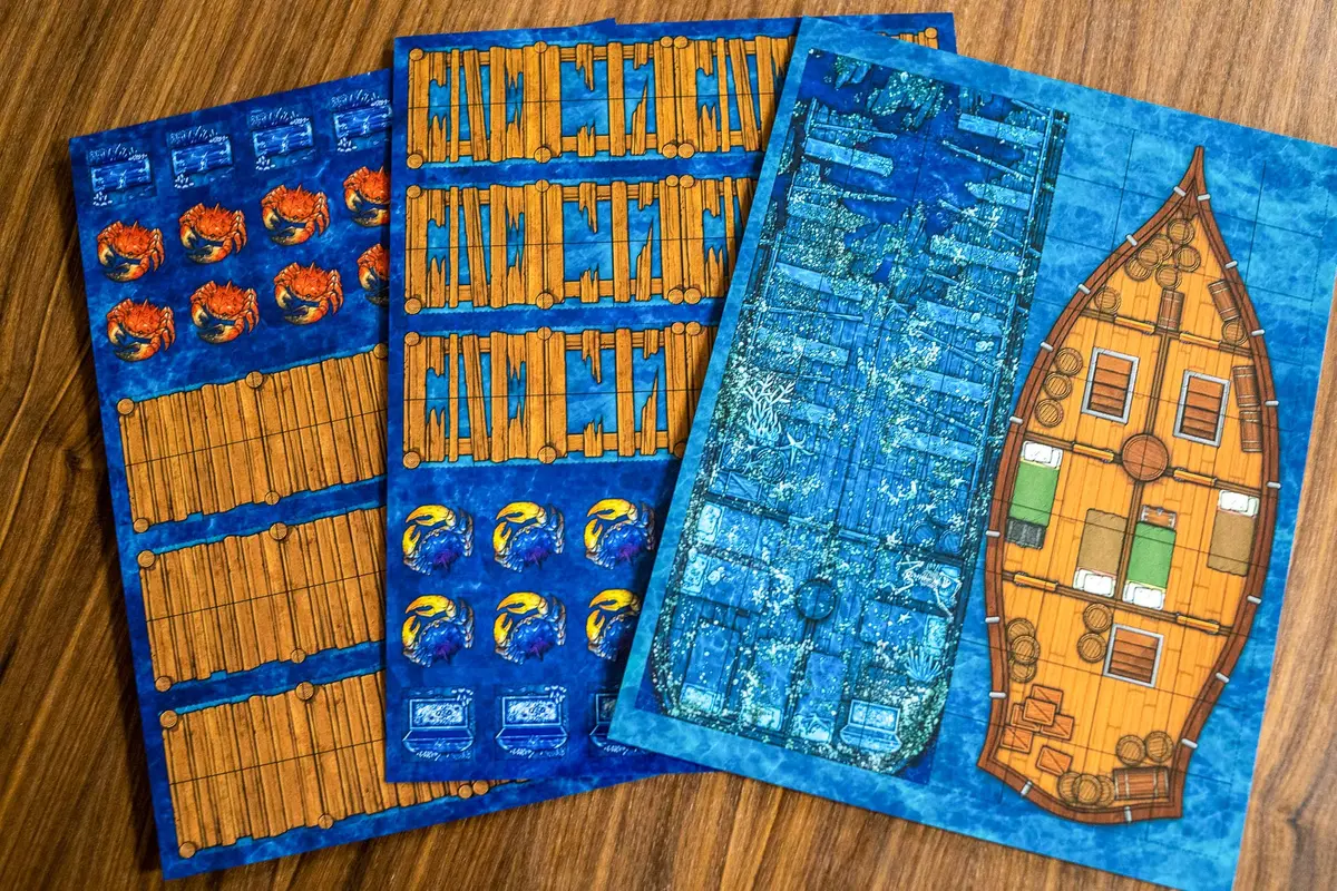 DUNGEON CRAFT: Brine Break Pack 2D Terrain Set for TTRPG | Island Exploration & Fantasy Adventure - view 5