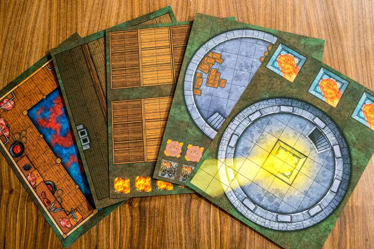 DUNGEON CRAFT: Brine Break Pack 2D Terrain Set for TTRPG | Island Exploration & Fantasy Adventure - view 6