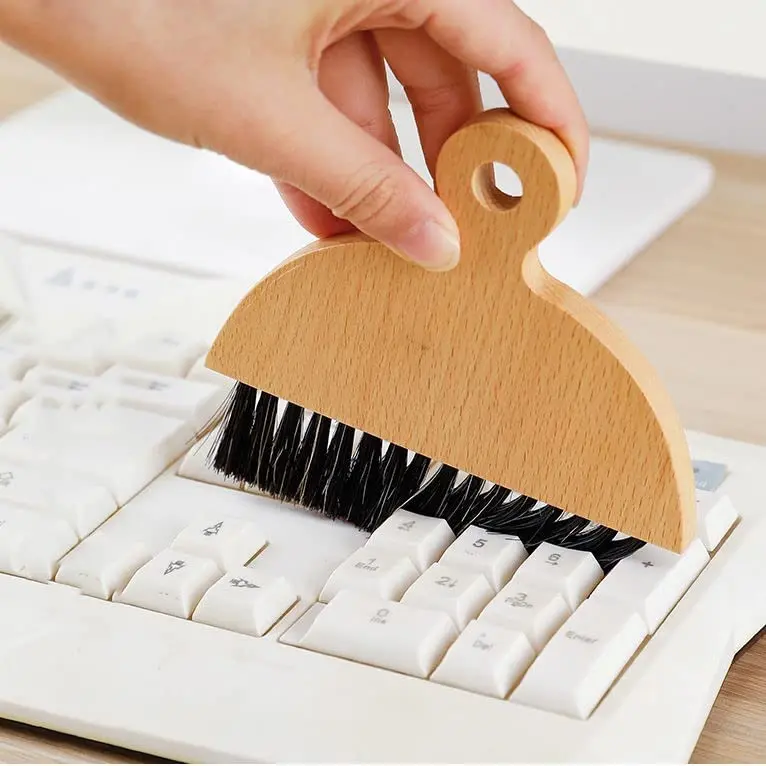 Brightech RA Eco-Friendly Wooden Bamboo Hand Brush & Dustpan Set | Gentle, Durable & Stylish (Long-Lasting Bristles) - view 8