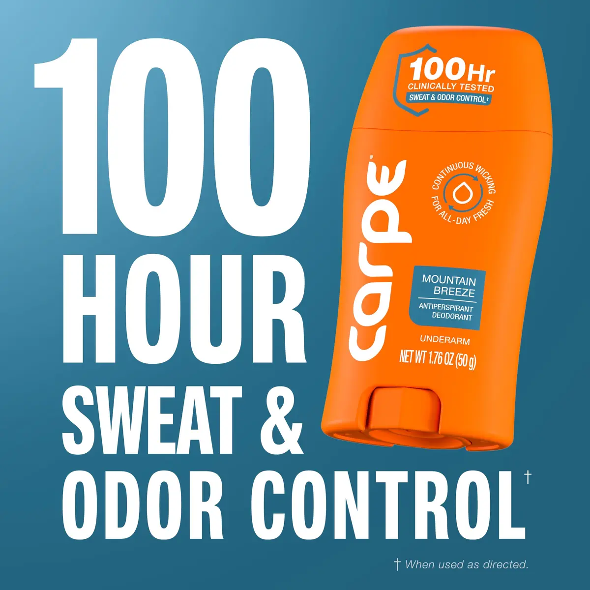 Carpe Antiperspirant Lotion Mountain Breeze Scent 50ml (1.69 Fl Oz) | 100-Hour Clinical Sweat Protection - view 4