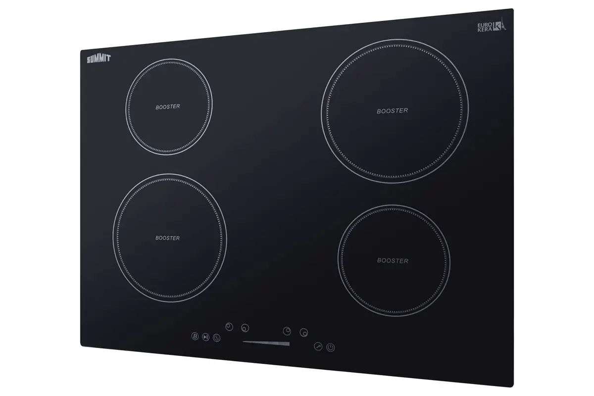 Summit 30" 4 Burner Induction Cooktop, White | Efficient Electromagnetic Heating for Safe, Fast Cooking - view 8