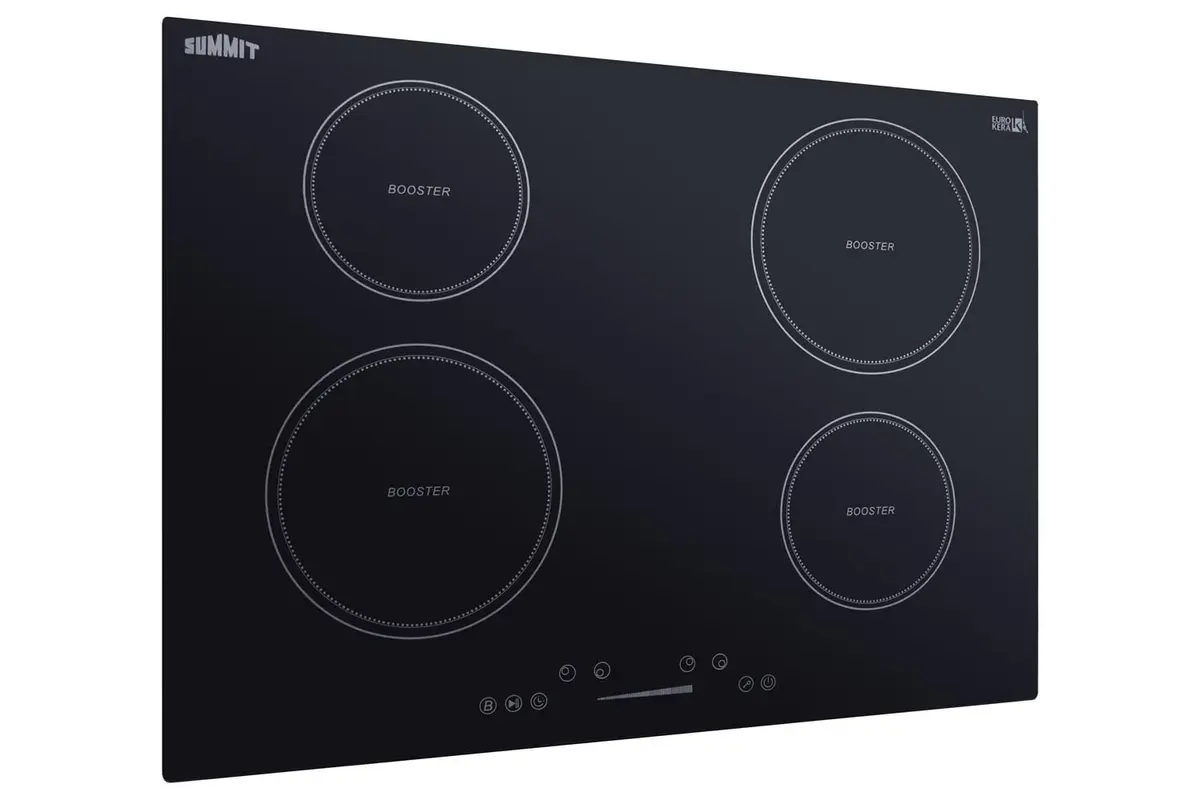 Summit 30" 4 Burner Induction Cooktop, White | Efficient Electromagnetic Heating for Safe, Fast Cooking - view 9