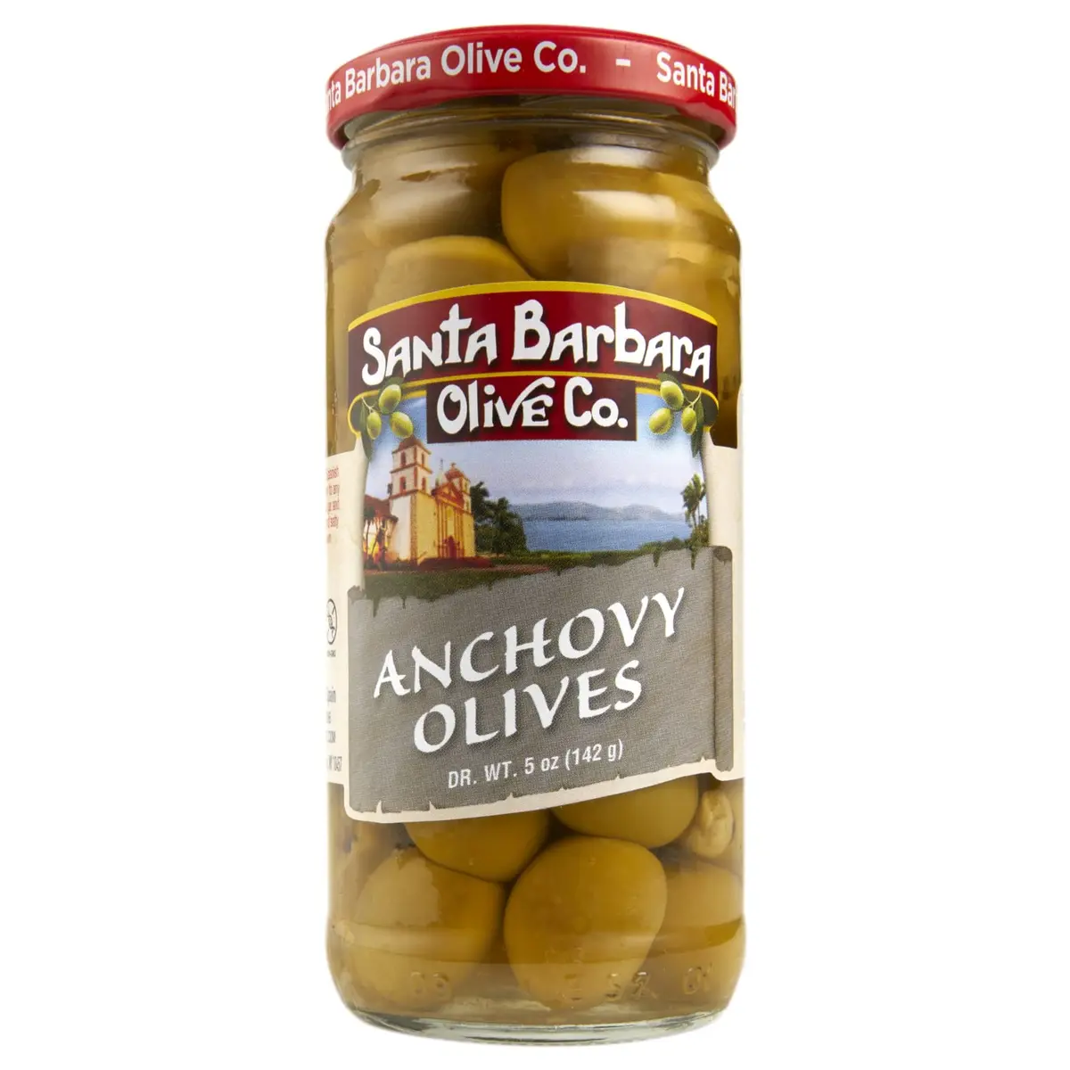 Santa Barbara Olive Co Green Olives Pitted Anchovy Stuffed 3 Pack | Perfect for Charcuterie & Salads - view 4