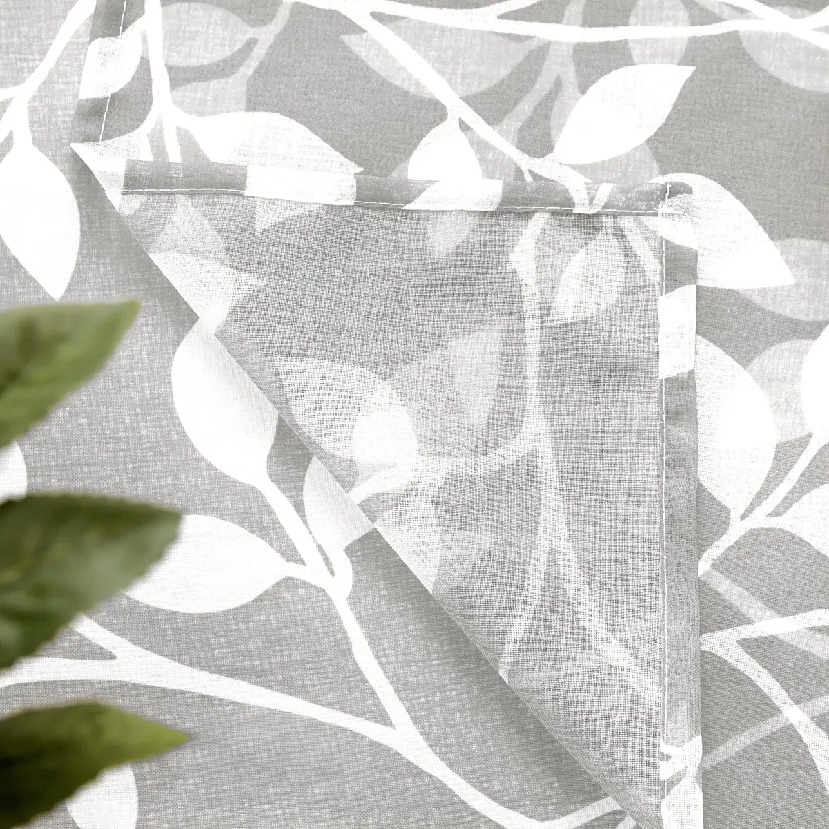 XTMYI Small Door Curtains, Patterned Printed Sidelight Sheer, 36 Inch Length | Modern Geometric Design - view 6