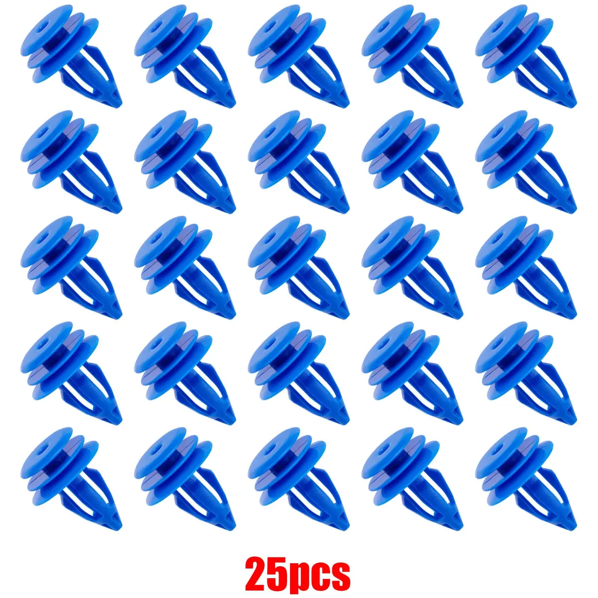 OAUTOO Blue Nylon Wheel Arch Moulding Retainer Clips (25-Pack) | Direct Fit for Land Rover Discovery, Evoque - view 3