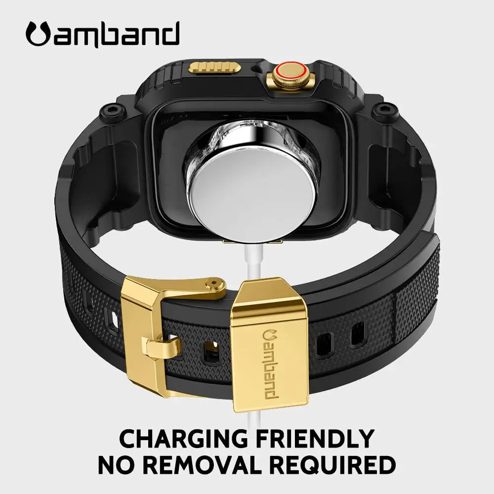 amBand Watch Band Compatible with Apple Watch Series 9/8/7 45mm & SE 44mm | Rugged Protective Cover - view 5