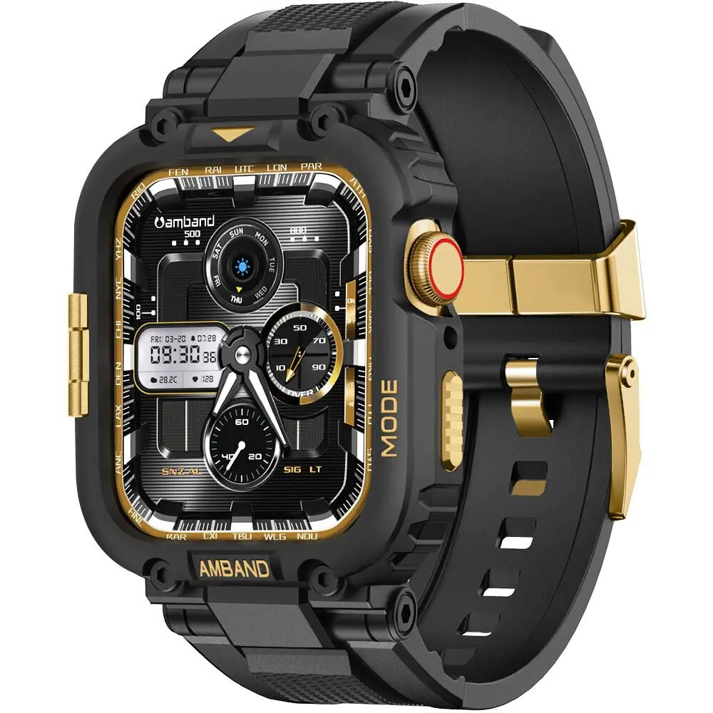 amBand Watch Band Compatible with Apple Watch Series 9/8/7 45mm & SE 44mm | Rugged Protective Cover - main product image