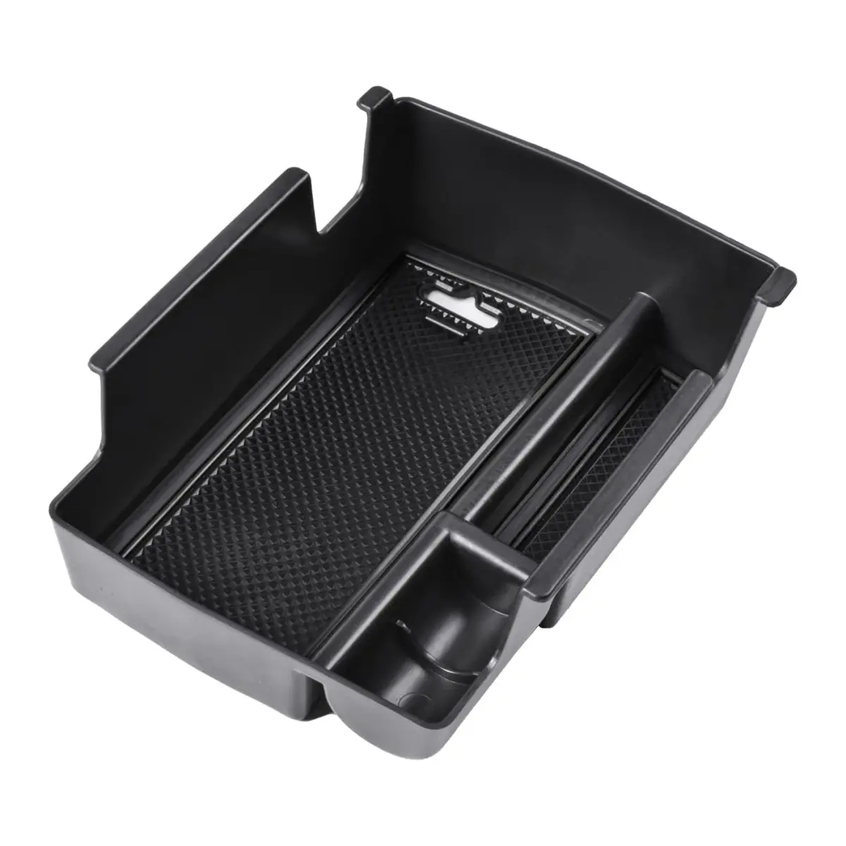 TACOBRO Black Center Console Organizer Tray for Jeep Compass 2022-2025 | Secondary Storage Divider with USB Hole - view 7