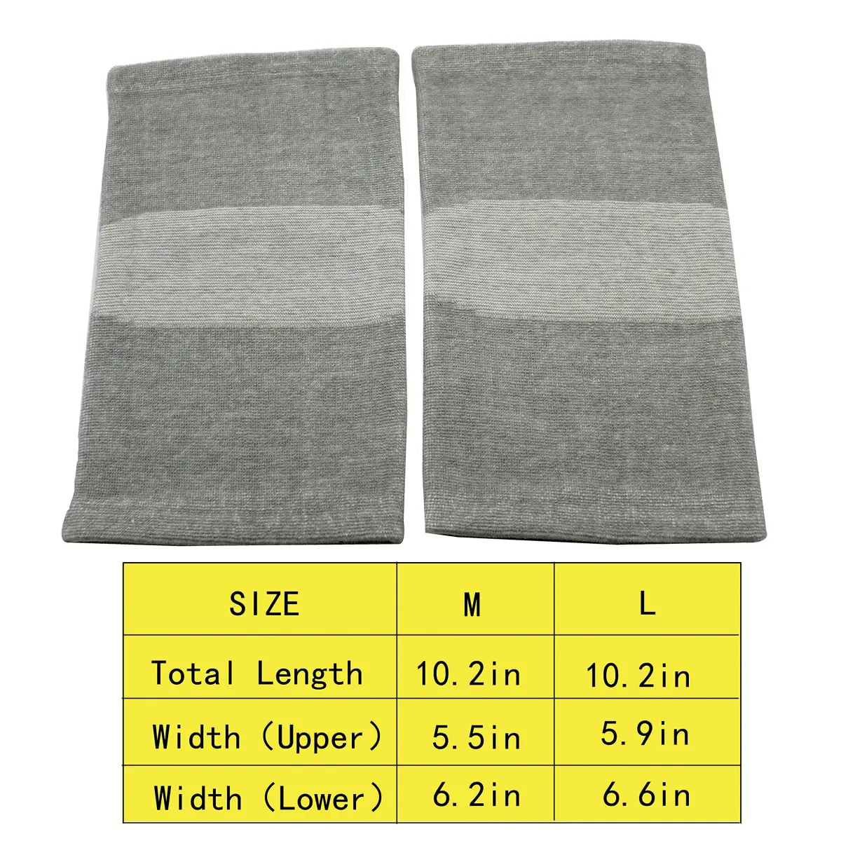 JUMISEE Cotton Knee Sleeves for Knee Support, Circulation Improvement & Pain Relief, Sport Compression for Running, Arthritis Pain (Gray, X-Large) - view 6