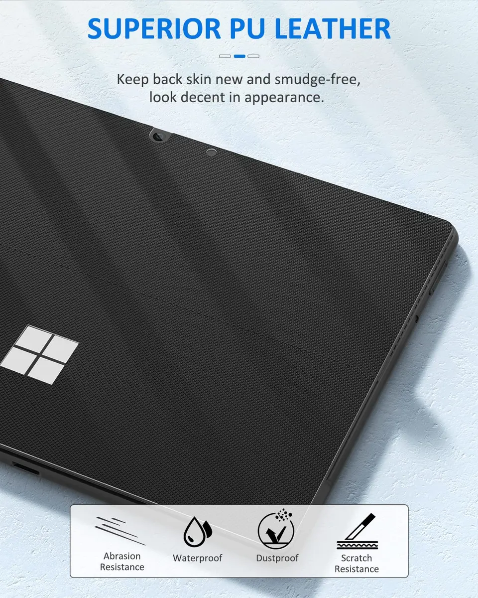 MoKo Tablet Back Skin Stick Decal for Microsoft Surface Pro 12th 2026 | Slim, Water-Resistant, Easy to Apply - view 3