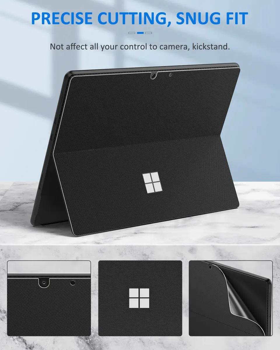 MoKo Tablet Back Skin Stick Decal for Microsoft Surface Pro 12th 2026 | Slim, Water-Resistant, Easy to Apply - view 4