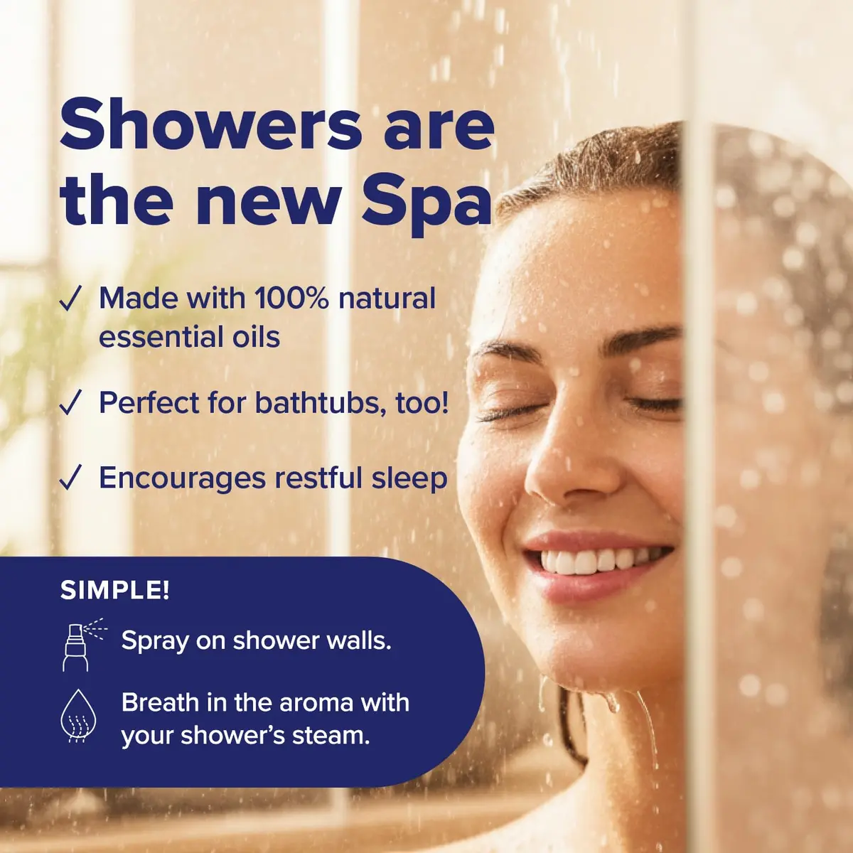 MOXE Breathe & Dream Shower Steamer 4oz | Congestion & Calm Relief, 2 Pack - view 4