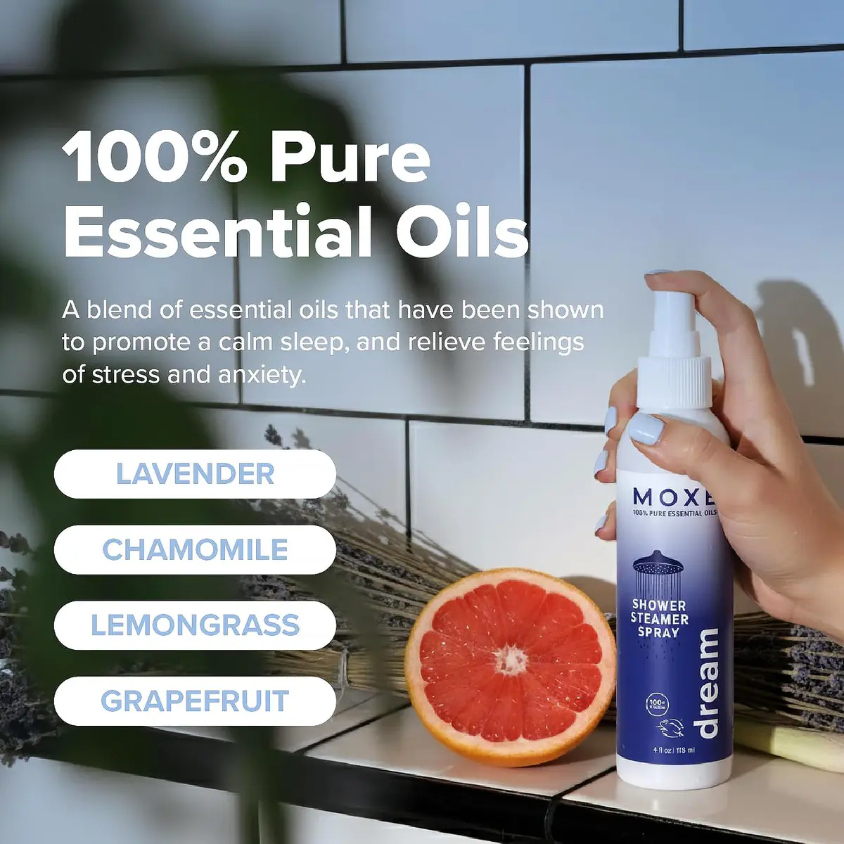MOXE Breathe & Dream Shower Steamer 4oz | Congestion & Calm Relief, 2 Pack - view 7