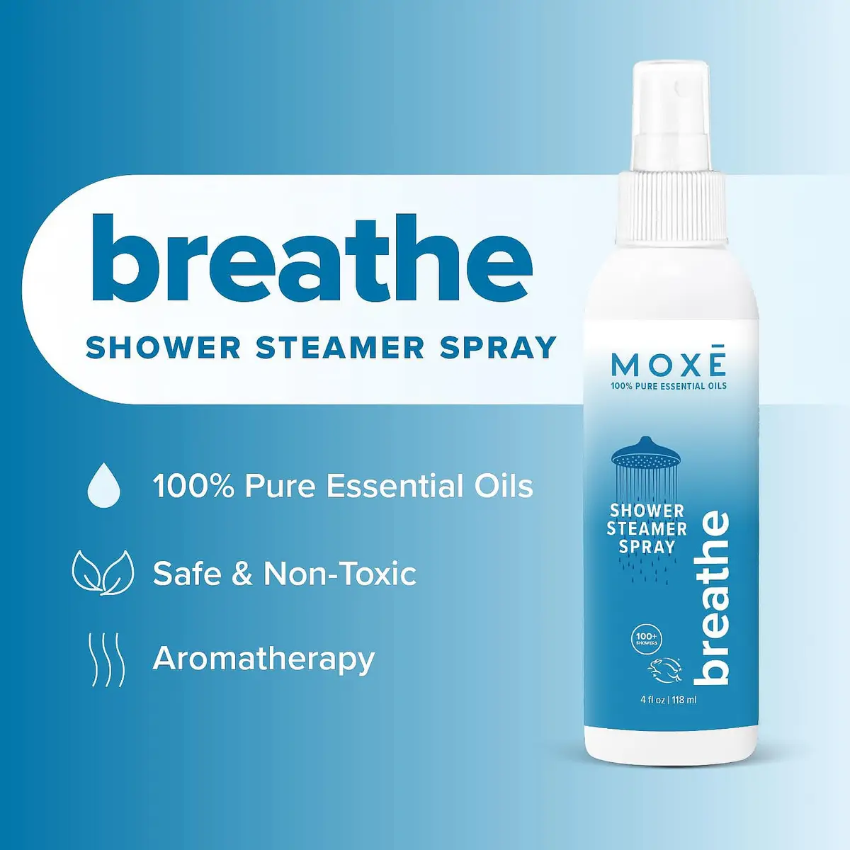 MOXE Breathe & Dream Shower Steamer 4oz | Congestion & Calm Relief, 2 Pack - view 2