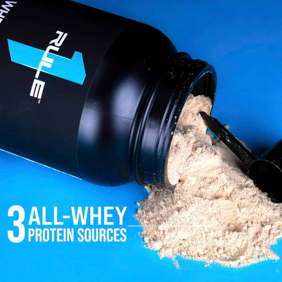 Rule 1 Proteins Whey Protein Powder Vanilla Ice Cream 2 Pound | 24g Protein, BCAAs, USA Made - view 5