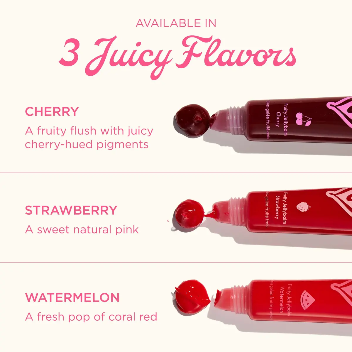 Lanolips Fruity Jellybalm - Tinted Lip Balm & Jelly Lip Gloss Watermelon 10g | Moisturizing Lanolin Lip Makeup - view 6