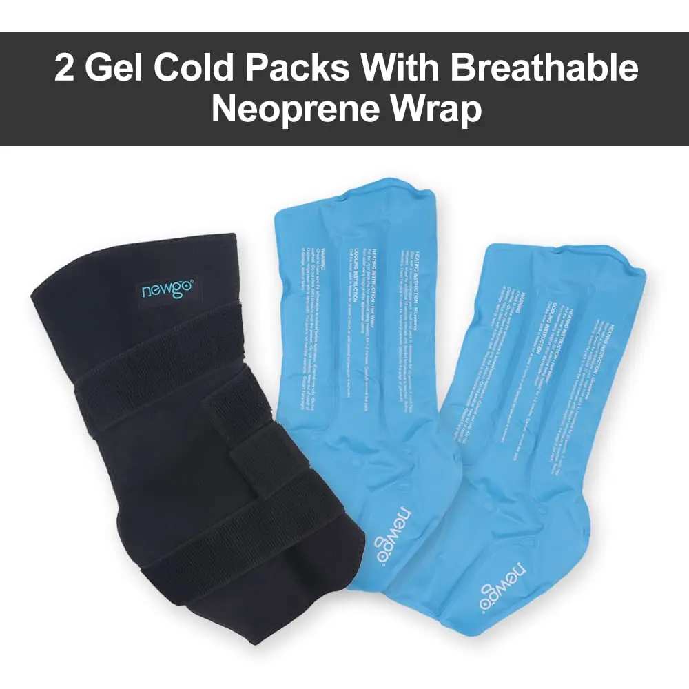 NEWGO Horse Ice Pack, 16.7"x 15" Contoured Wrap with 2 Gel Packs | Soft Neoprene Cover for Soft Tissue Relief - view 8