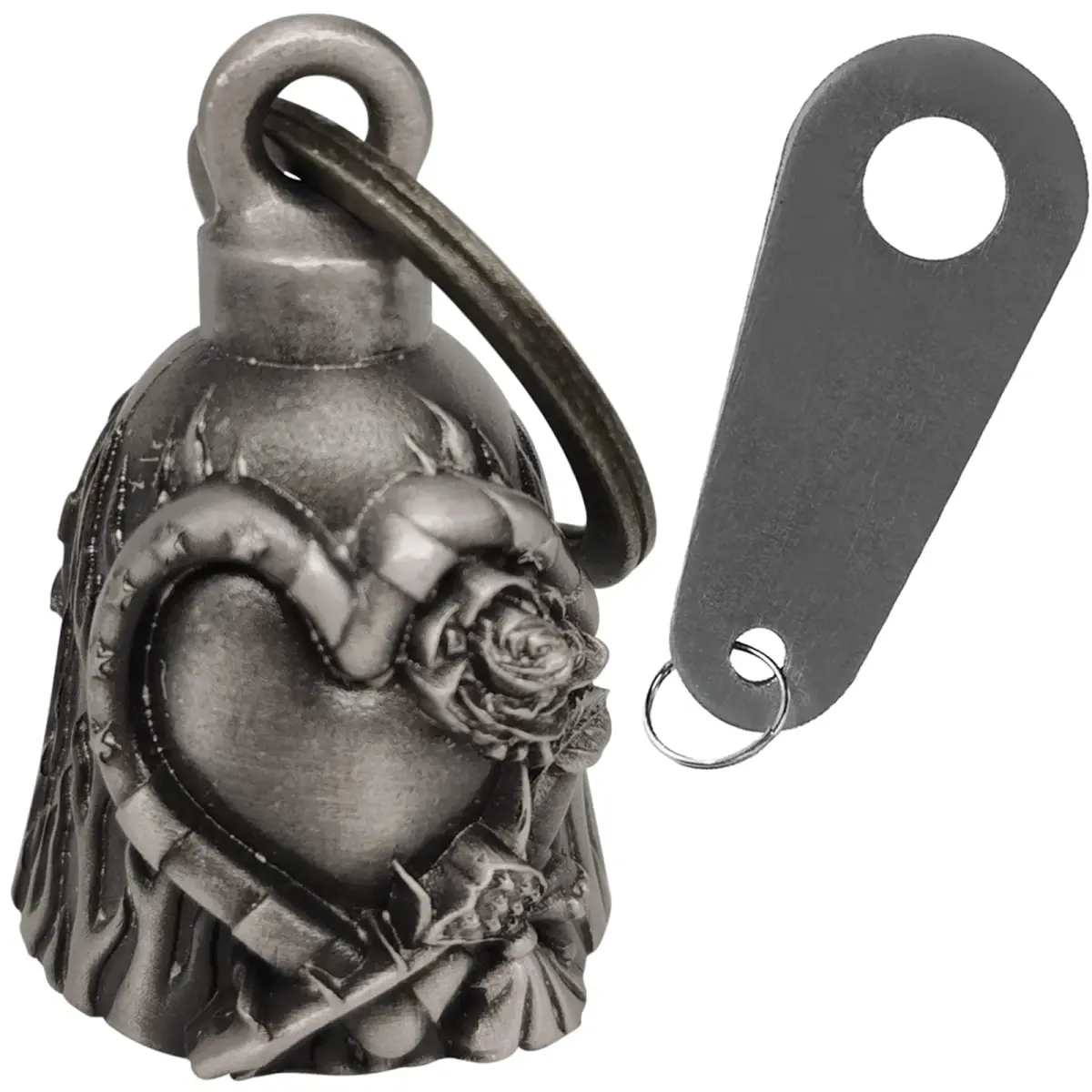 Dream Apparel Guardian Angel Motorcycle Bell | Zinc Alloy, 2.9cm (1.18") Diameter - main product image