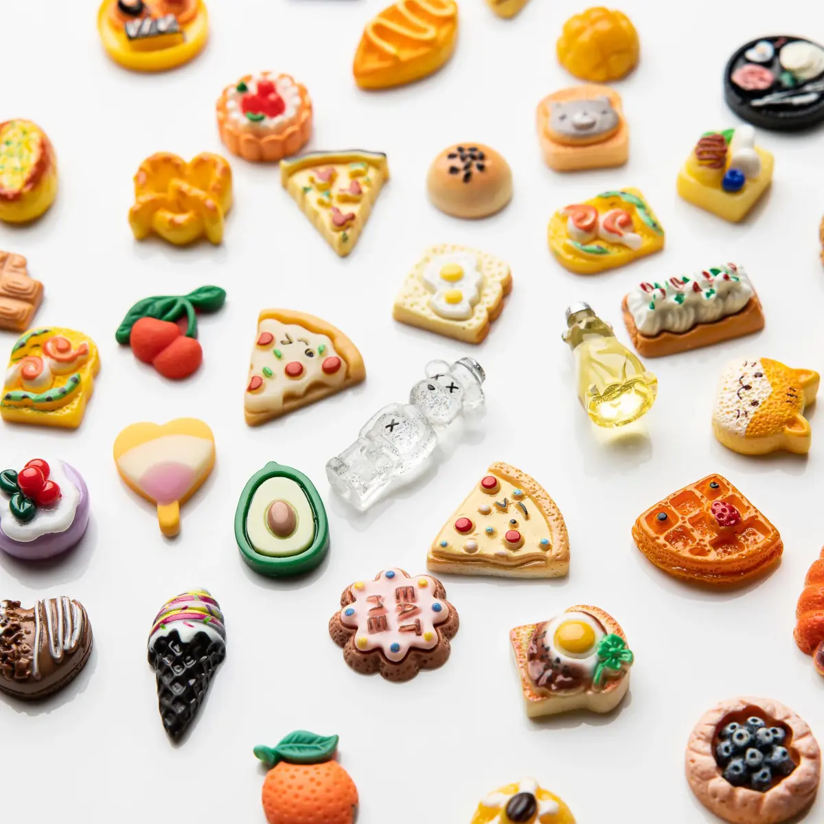 LEEXINLUU Food Cute Slime Charms Set - 80pcs Resin Flatback Assorted Food Charms | DIY Crafts & Decorations - view 6