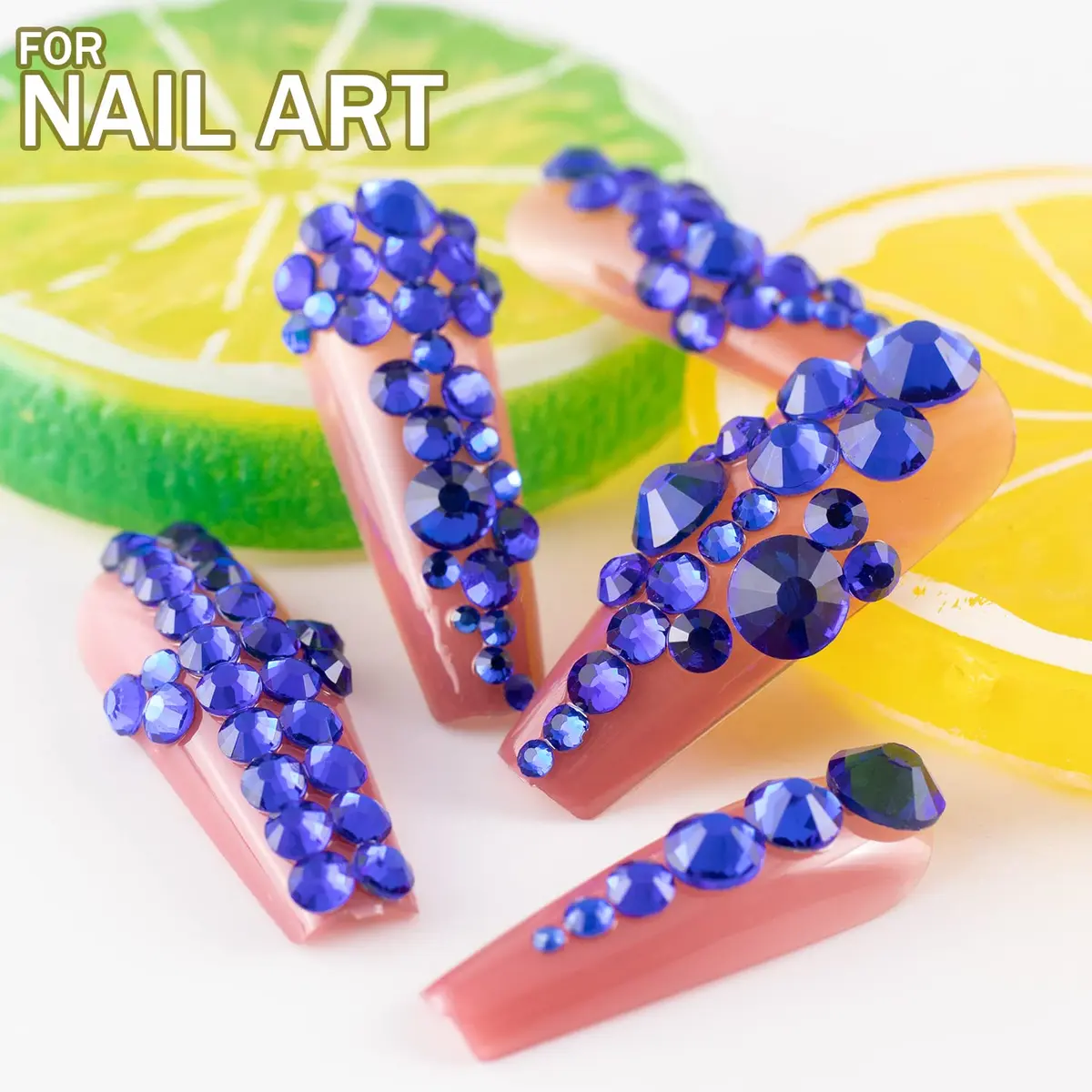 BELLEBOOST Craft Bead 2000 pcs | 6 Sizes Royal Blue Flatback Rhinestones for Nail Art & DIY - view 4