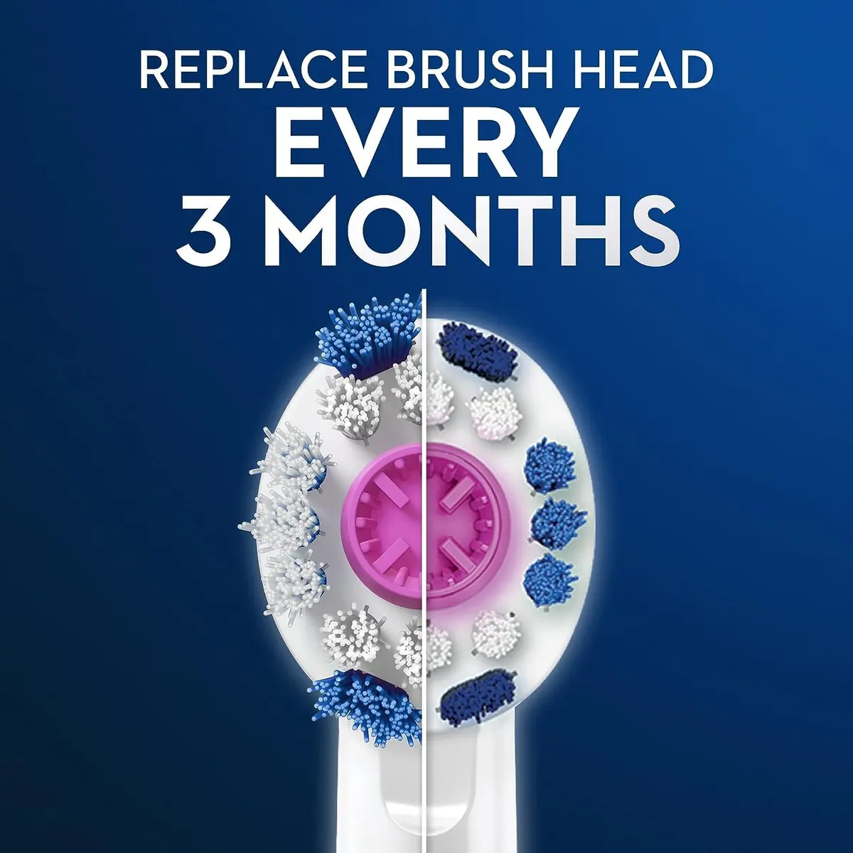 Oral-B 3D White Replacement Brush Heads (6 Count) | Whitens Teeth from Day 1 - view 6