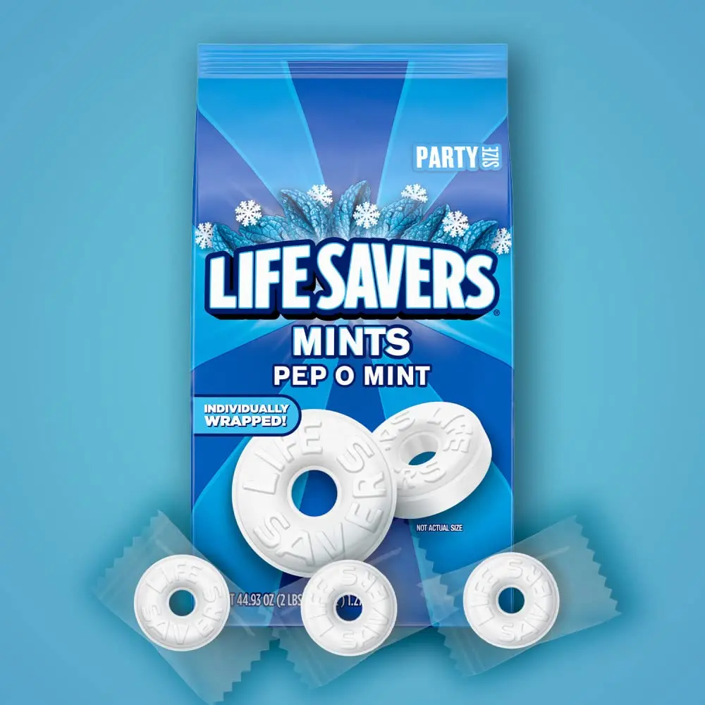 Life Savers Pep O Mint Hard Candy 1.3 kg (44.9 oz) | Classic Peppermint Breath Freshener - view 2
