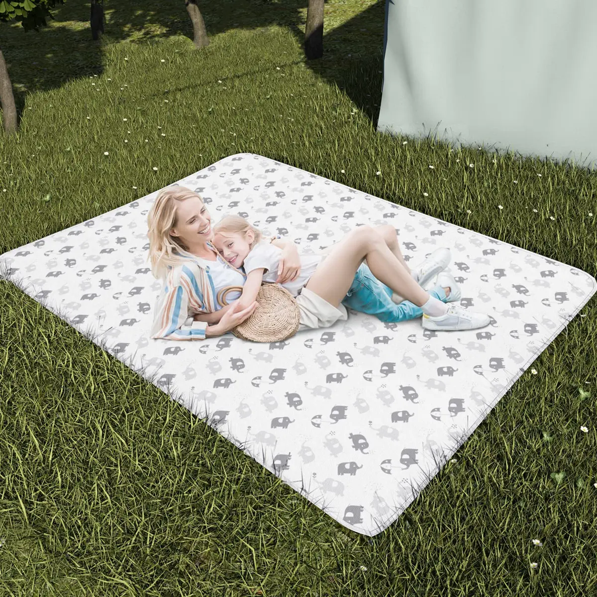 Moonsea Large Splat Mat 54x72 Inch (137x183 cm) | Waterproof, Non-Slip, Machine Washable Floor Mat for High Chairs, Arts & Crafts - view 5