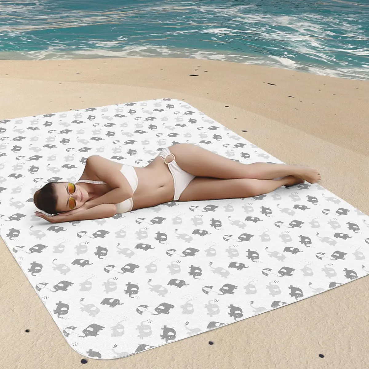 Moonsea Large Splat Mat 54x72 Inch (137x183 cm) | Waterproof, Non-Slip, Machine Washable Floor Mat for High Chairs, Arts & Crafts - view 6
