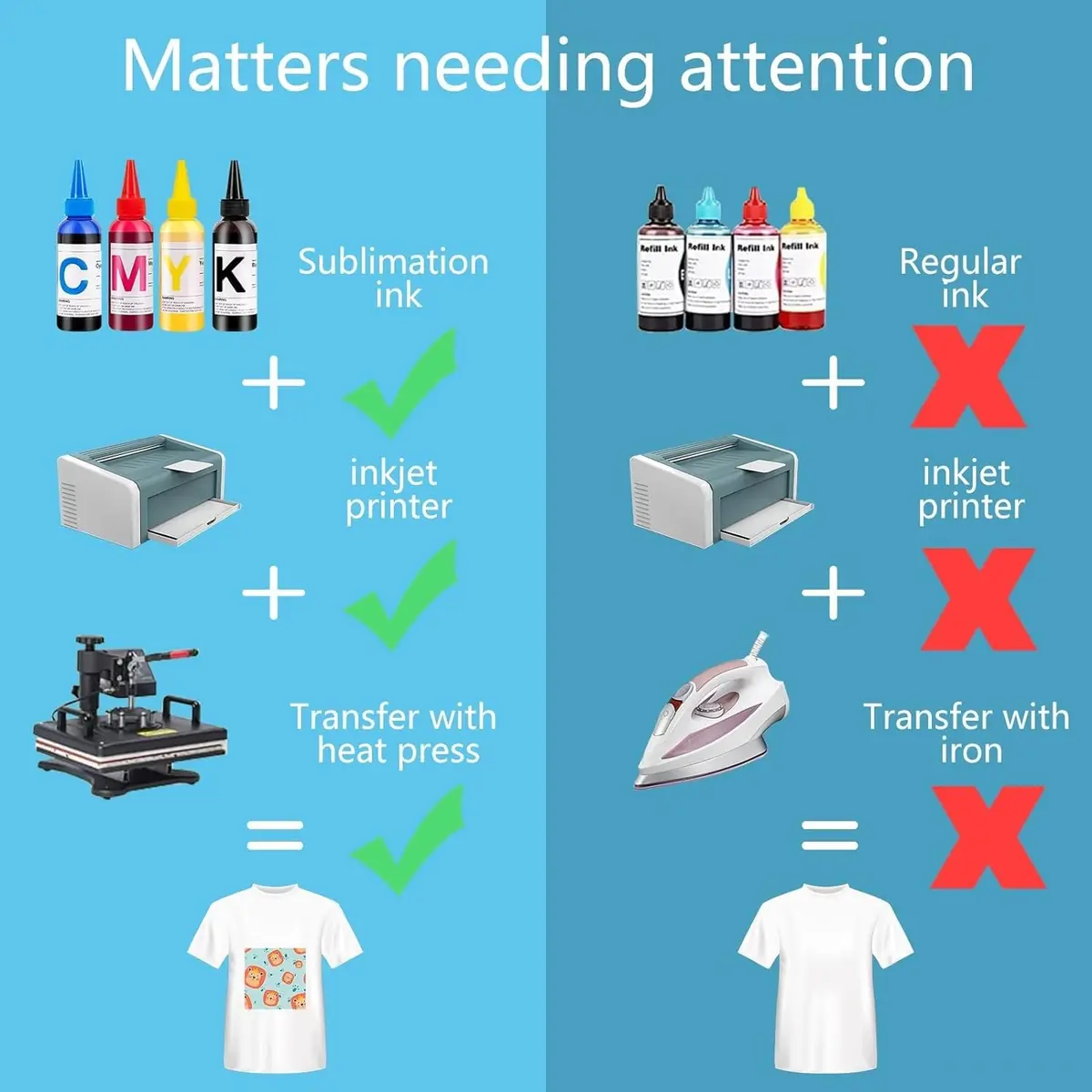 HTVRONT Sublimation Paper for T-Shirts & Mug 8.5x11 Inch | Vibrant Colors & Professional Results - view 4