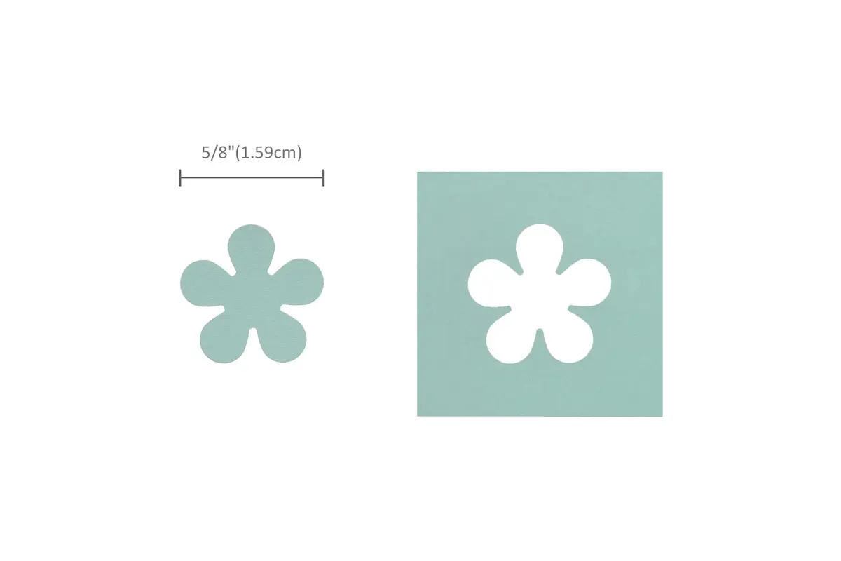 BiraBira Paper Punch Flower Shape 5/8" | Compact Craft Tool for Scrapbooking & Cards - view 2